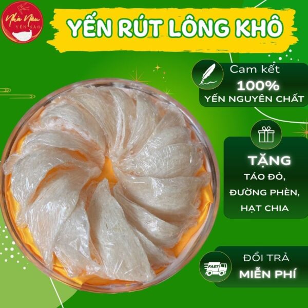 Yến Rút Lông Khô