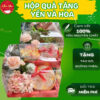 Hộp Quà Yến Và Hoa- 100% Yến Nguyên Chất